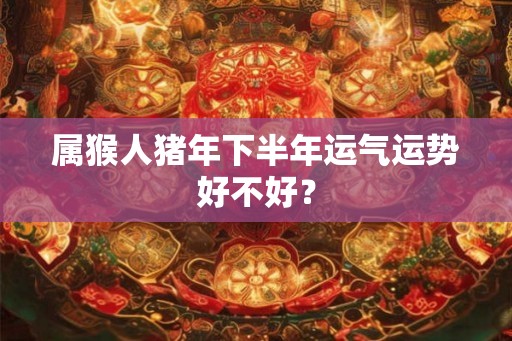 属猴人猪年下半年运气运势好不好？
