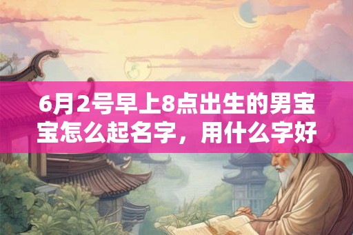 6月2号早上8点出生的男宝宝怎么起名字，用什么字好