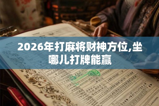 2026年打麻将财神方位,坐哪儿打牌能赢