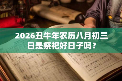 2026丑牛年农历八月初三日是祭祀好日子吗？