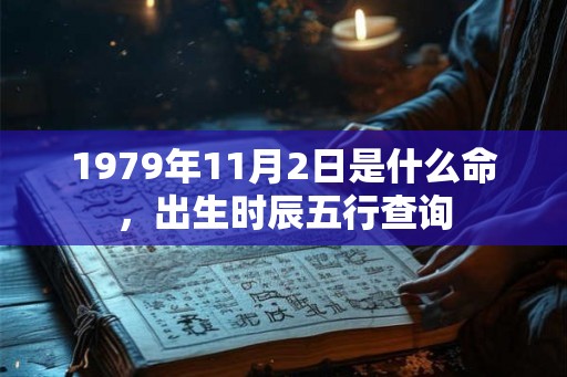 1979年11月2日是什么命，出生时辰五行查询