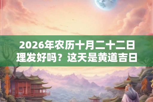 2026年农历十月二十二日理发好吗？这天是黄道吉日吗？
