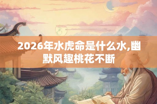 2026年水虎命是什么水,幽默风趣桃花不断