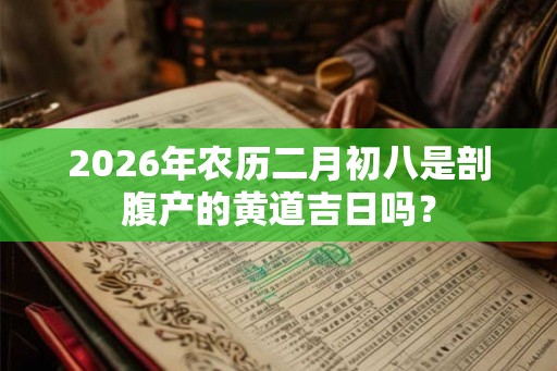 2026年农历二月初八是剖腹产的黄道吉日吗？
