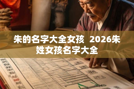 朱的名字大全女孩 2026朱姓女孩名字大全 朱的名字大全女孩 2026朱姓女孩名字大全