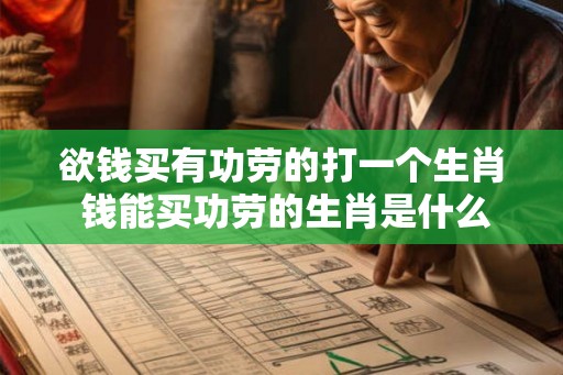 欲钱买有功劳的打一个生肖 钱能买功劳的生肖是什么