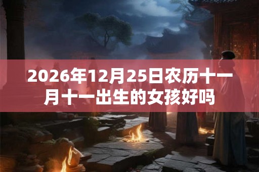 2026年12月25日农历十一月十一出生的女孩好吗