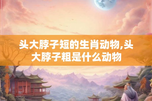 头大脖子短的生肖动物,头大脖子粗是什么动物