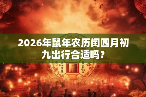 2026年鼠年农历闰四月初九出行合适吗？