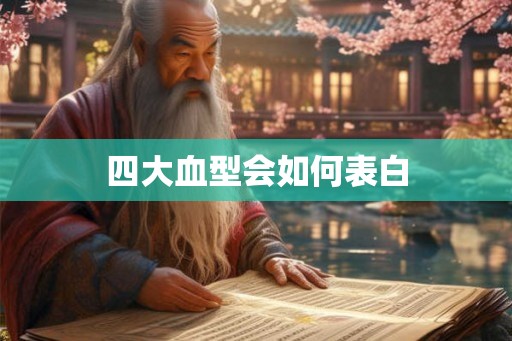 四大血型会如何表白