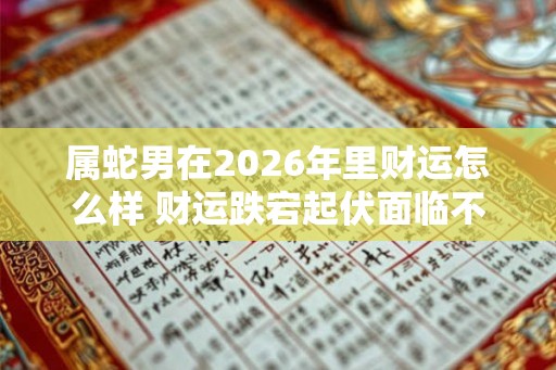 属蛇男在2026年里财运怎么样 财运跌宕起伏面临不顺