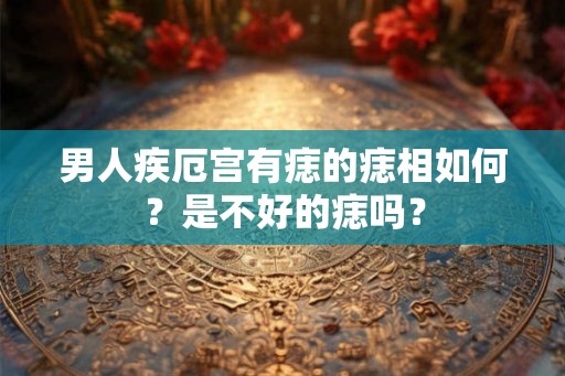 男人疾厄宫有痣的痣相如何？是不好的痣吗？