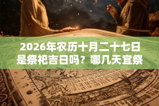 2026年农历十月二十七日是祭祀吉日吗？哪几天宜祭祀