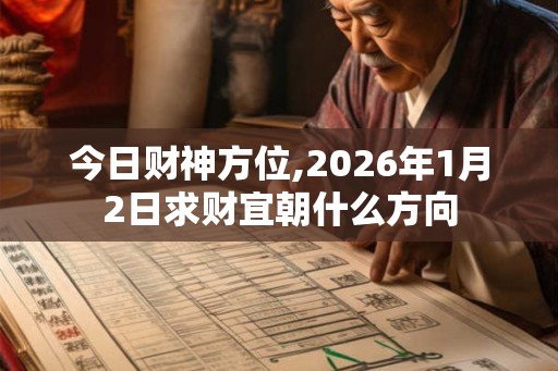 今日财神方位,2026年1月2日求财宜朝什么方向 今日财神方位,2026年1月2日求财宜朝什么方向