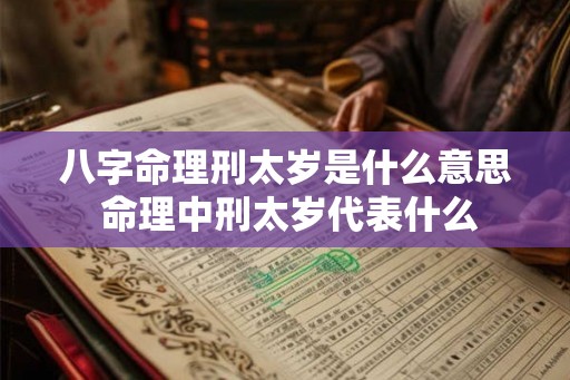 八字命理刑太岁是什么意思 命理中刑太岁代表什么