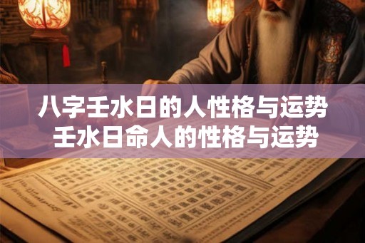 八字壬水日的人性格与运势 壬水日命人的性格与运势