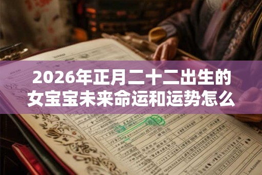 2026年正月二十二出生的女宝宝未来命运和运势怎么样