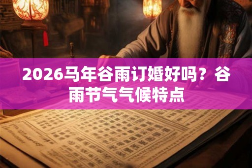 2026马年谷雨订婚好吗?谷雨节气气候特点 2026马年谷雨订婚好吗?谷雨节气气候特点