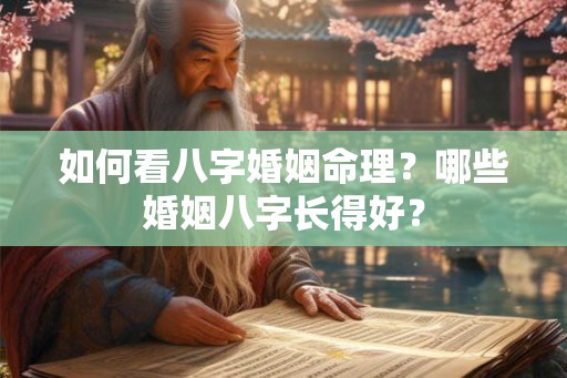 如何看八字婚姻命理？哪些婚姻八字长得好？