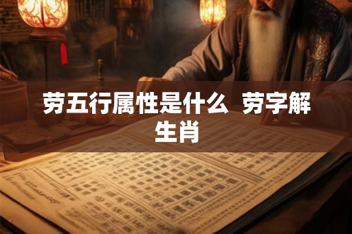 劳五行属性是什么  劳字解生肖