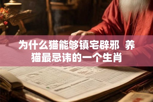 为什么猫能够镇宅辟邪 养猫最忌讳的一个生肖 为什么猫能够镇宅辟邪 养猫最忌讳的一个生肖