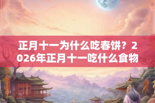 正月十一为什么吃春饼?2026年正月十一吃什么食物 正月十一为什么吃春饼?2026年正月十一吃什么食物