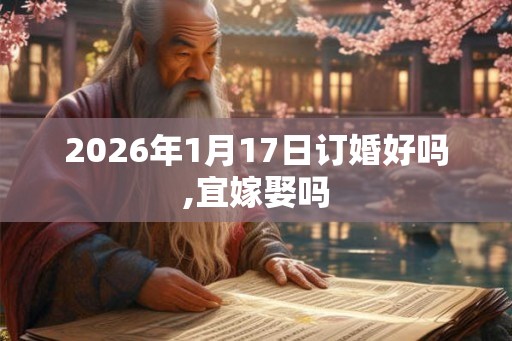 2026年1月17日订婚好吗,宜嫁娶吗