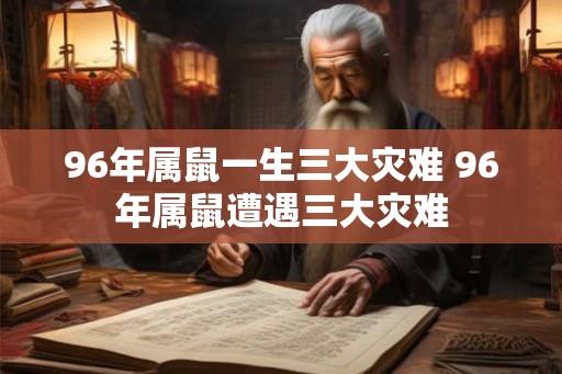 96年属鼠一生三大灾难 96年属鼠遭遇三大灾难