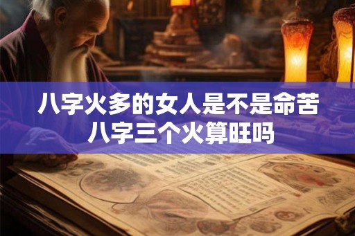 八字火多的女人是不是命苦 八字三个火算旺吗
