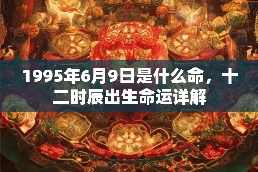 1995年6月9日是什么命,十二时辰出生命运详解 1995年6月9日是什么命,十二时辰出生命运详解
