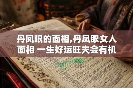 丹凤眼的面相,丹凤眼女人面相 一生好运旺夫会有机遇？