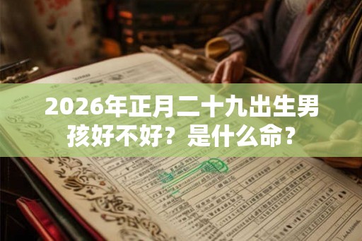2026年正月二十九出生男孩好不好？是什么命？