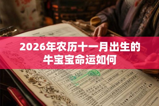 2026年农历十一月出生的牛宝宝命运如何