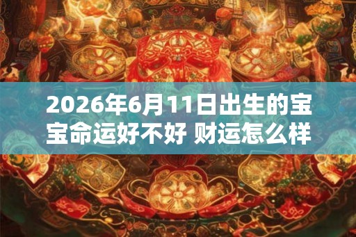 2026年6月11日出生的宝宝命运好不好 财运怎么样
