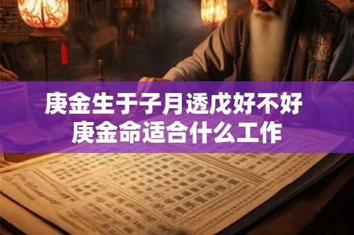 庚金生于子月透戊好不好 庚金命适合什么工作