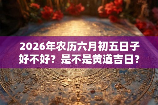 2026年农历六月初五日子好不好?是不是黄道吉日? 2026年农历六月初五日子好不好?是不是黄道吉日?