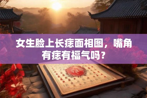 女生脸上长痣面相图，嘴角有痣有福气吗？