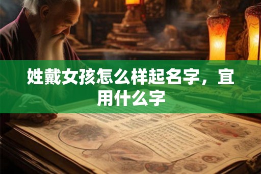 姓戴女孩怎么样起名字，宜用什么字
