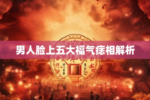 男人脸上五大福气痣相解析 男人脸上五大福气痣相解析