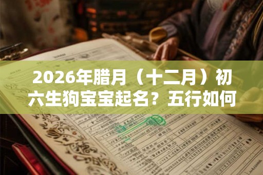 2026年腊月（十二月）初六生狗宝宝起名？五行如何？