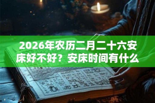 2026年农历二月二十六安床好不好？安床时间有什么讲究？