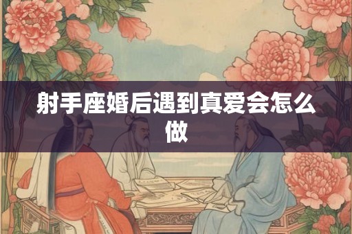 射手座婚后遇到真爱会怎么做
