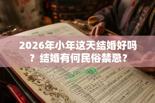 2026年小年这天结婚好吗？结婚有何民俗禁忌？