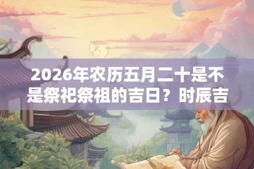 2026年农历五月二十是不是祭祀祭祖的吉日?时辰吉凶解析 2026年农历五月二十是不是祭祀祭祖的吉日?时辰吉凶解析