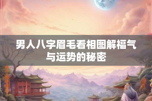 男人八字眉毛看相图解福气与运势的秘密
