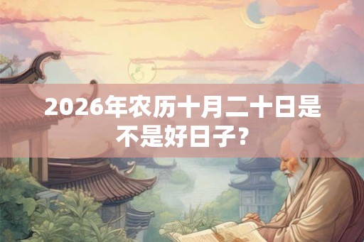 2026年农历十月二十日是不是好日子？