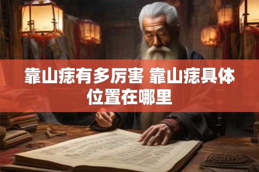 靠山痣有多厉害 靠山痣具体位置在哪里