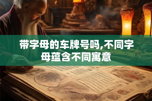 带字母的车牌号吗,不同字母蕴含不同寓意