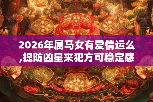 2026年属马女有爱情运么,提防凶星来犯方可稳定感情运 2026年属马女有爱情运么,提防凶星来犯方可稳定感情运