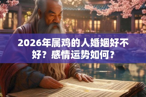 2026年属鸡的人婚姻好不好？感情运势如何？